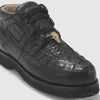 Los Altos Casual Black Caiman Belly & Ostrich Shoes