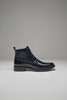 Navy Genuine Caiman Crocodile Belly Ankle Los Altos Boot