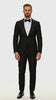 Black Sequin Tuxedo Suit with Satin Shawl Lapel – Mens Slim Fit Formal Prom and Wedding Attire