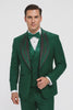 Hunter Green Italian Wool 3-Piece Modern Fit Tuxedo