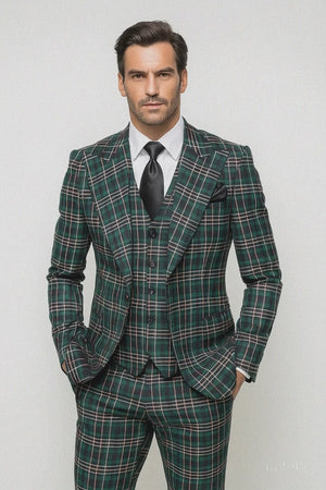 Classic Fit in Green Color by Rossiman