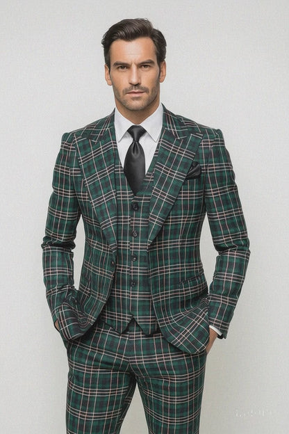 Classic Fit in Green Color by Rossiman