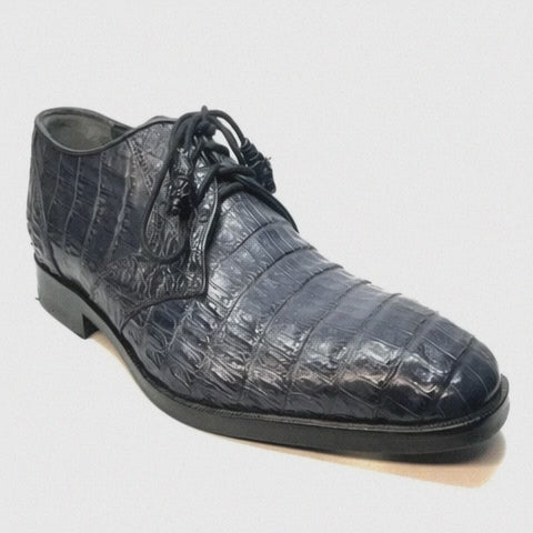 Los Altos All-Over Crocodile Lace Up Dress Shoes