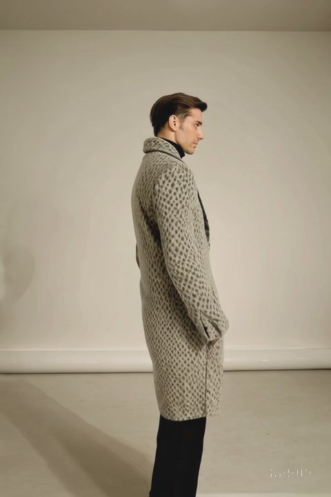 Vintage 1920s Gangster Pimp Coat – Full Length Leopard Faux Fur Style