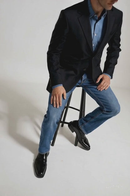 Western Blazer - Saco Para Hombre - Cowboy Blazer in Black Color