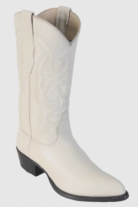Los Altos Men's Winter white Genuine Elk Leather J Toe Boots-995104