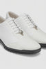 Los Altos White Ostrich Leg Lace Up Sneakers
