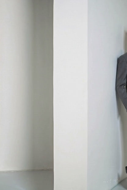 Executive Double Breasted Regular Fit Glen Plaid Suit - Color Grey