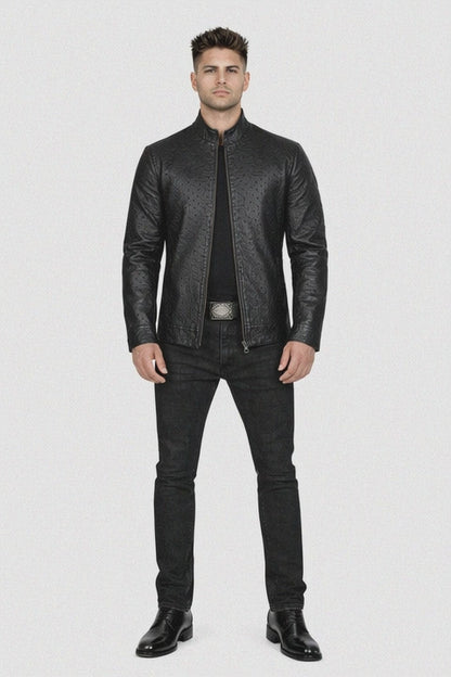 Original Fine Ostrich Leather Jacket