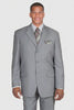 Mens Classic 3 button Suit in Grey