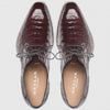 Men's Cratos Genuine Crocodile Burgundy Derby Shoes By Mezlan 