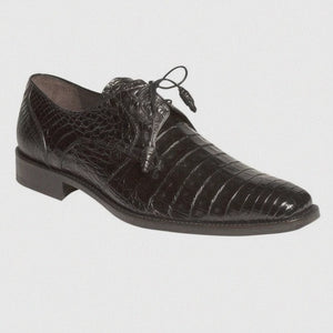 Mens Belvedere Chapo Caiman Crocodile Hornback Dress Shoe 