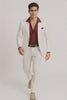 Mens Al Pacino Tony Montana Scarface Package | White Suit + Red Shirt