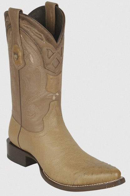 Men's Wild West Smooth Ostrich Skin 3X Toe Boots 29504-B