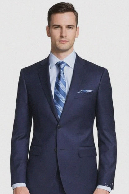 ENZO 150’s Super Wool 2-Button Suits in 6 Solid Colors