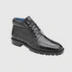 Belvedere Gallardo Men's Shoes Black Exotic Caiman Crocodile Derby Split-toe Boots