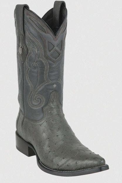 Men's Wild West Smooth Ostrich Skin 3X Toe Boots 29504-B