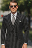 Black Pinstripe Suit - Gangster Suit - 1920's Suit