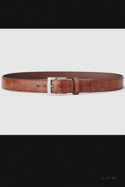 MEN 2008 COGNAC-44-ALLIGATOR BELT