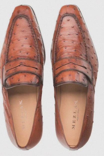 Lisbon Ostrich Brandy By Mezlan Made In Spain Brand