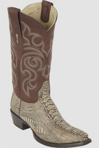 Men's Los Altos Original Ostrich Leg Snip Toe Boots