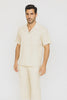 Mens Walking Suit in Color cream leisure suit causal Matching Shirt and Pants $99