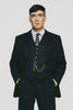 Mens Costume Thomas Shelby Vested Suit & Overcoat