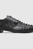 Marco Di Milano Cancun Black Caiman Crocodile Derby