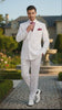 Men’s White Double-Breasted 3-Piece Suit Set – Premium Tailored Fit Formal Wedding and Evening Suit