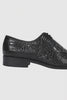Men’s Black Genuine Full Crocodile Leather Lace-Up Dress Shoes
