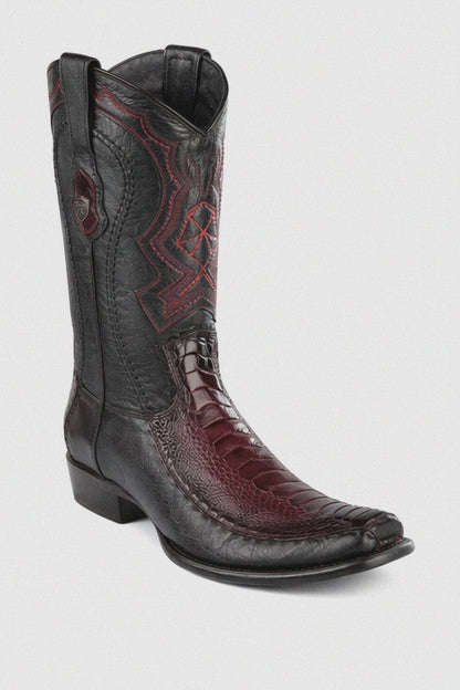 Men's Wild West Ostrich Leg with Deer Dubai Toe Boots 279F05