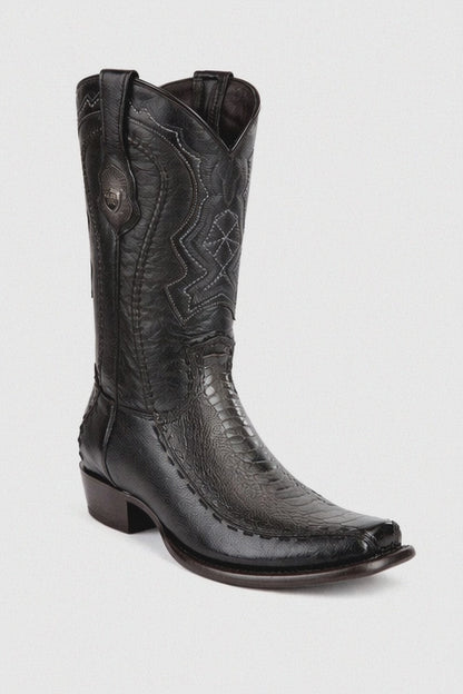 Men's Wild West Ostrich Leg with Deer Dubai Toe Boots 279F05