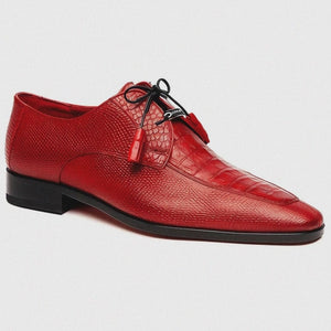 Genuine Caiman & Lizard Red Shoe