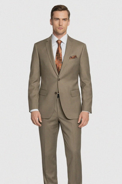 Giorgio Fiorelli Two-Button Suit in Burgundy, Camel, Beige