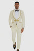 2025 Ivory and Gold 2pc Men's Suit by Tazzio