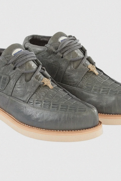 Men's Wild West Boots Caiman and Smooth Ostrich Skin Shoe