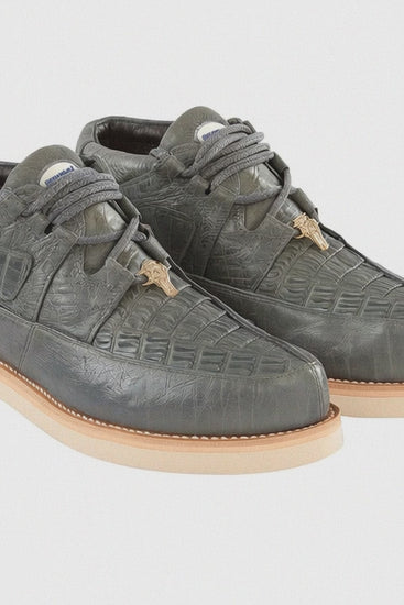 Men's Wild West Boots Caiman and Smooth Ostrich Skin Shoe