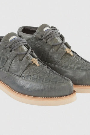 Men's Wild West Boots Caiman and Smooth Ostrich Skin Shoe