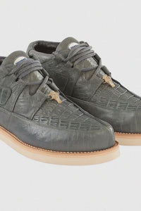 Men's Wild West Boots Caiman and Smooth Ostrich Skin Shoe