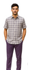Mens Textured Plaid Walking Suit in Lavender/Off White by Dreams by Zacchi – 2 Piece Leisure Outfit with Matching Shirt and Pants - $99