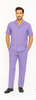 Mens Walking Suit in Color lavender leisure suit causal Matching Shirt and Pants $99