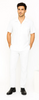Mens Walking Suit in Color White Leisure Suit Casual Matching Shirt and Pants $99
