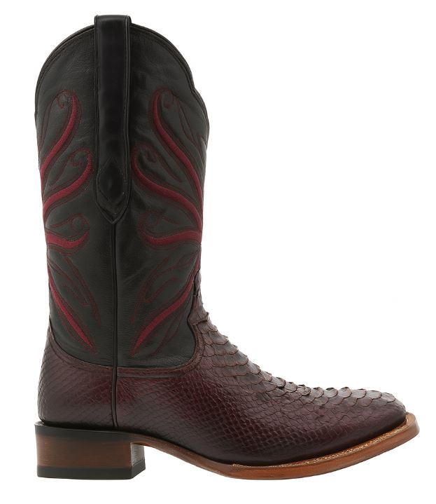 print-python-cowboy-boots