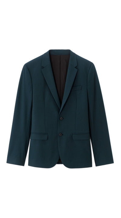 Slim Bi-Stretch Suit Jacket - Dark Green