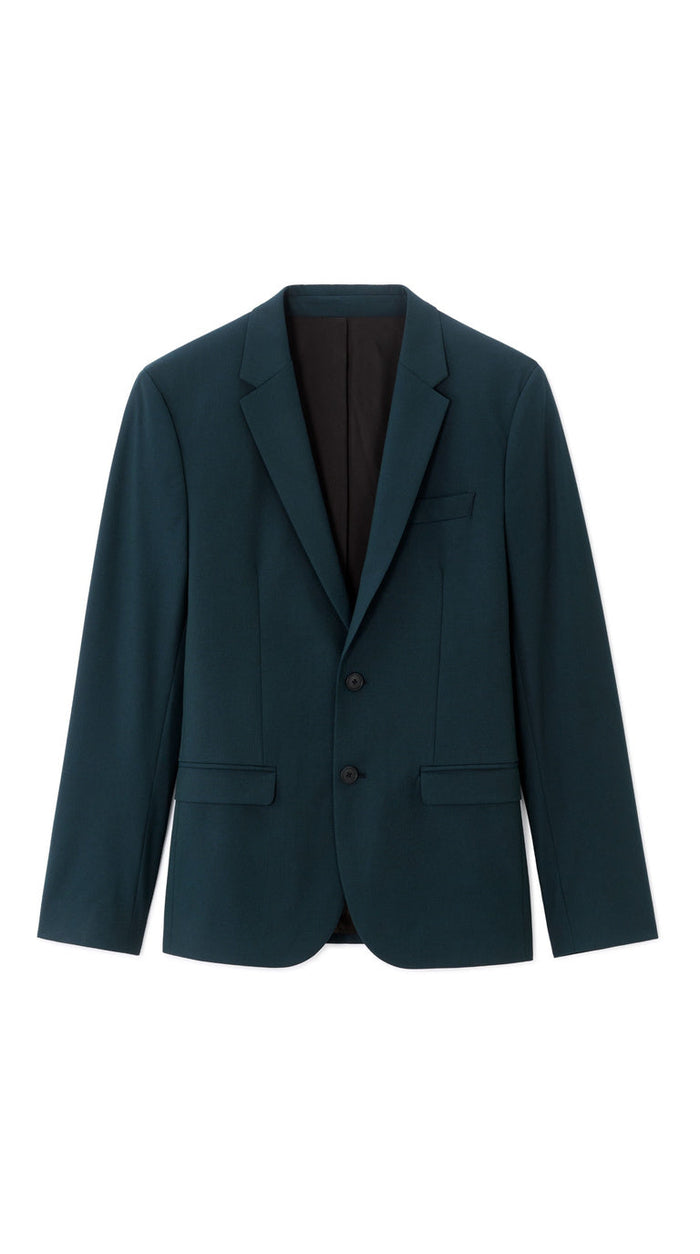 Slim Bi-Stretch Suit Jacket - Dark Green