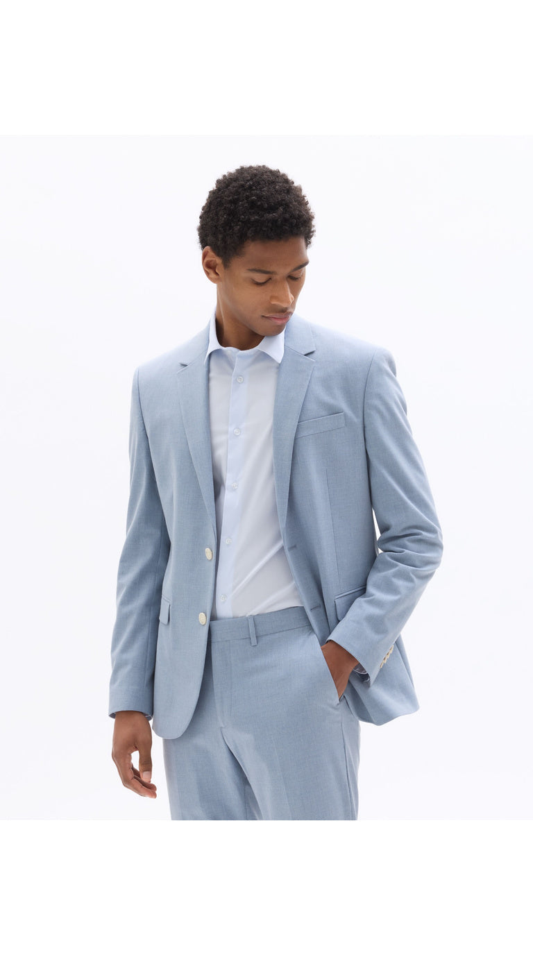 Slim Fit Bi-Stretch Chambray Suit Jacket