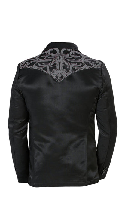 Montero Men's Embroidered Western Blazer – Slim Fit (ID 2178)