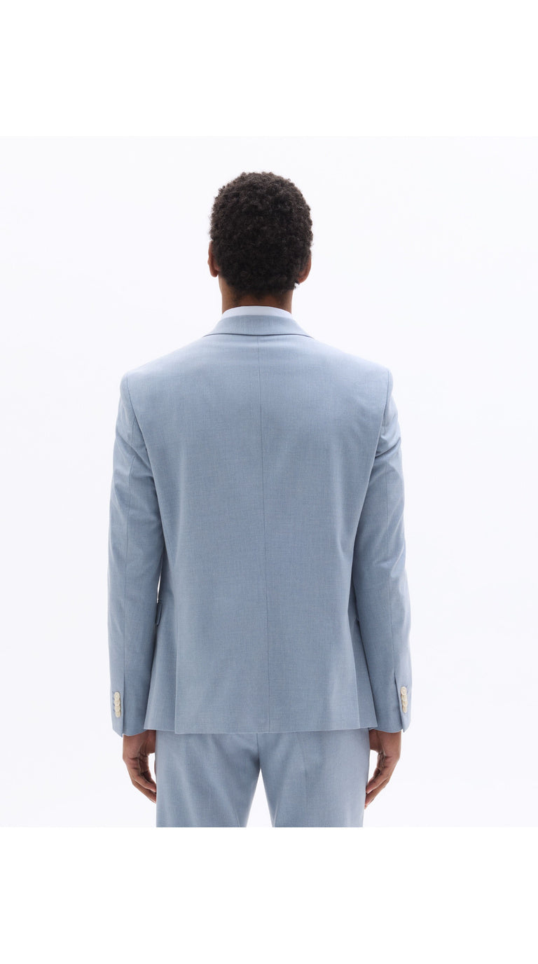 Slim Fit Bi-Stretch Chambray Suit Jacket