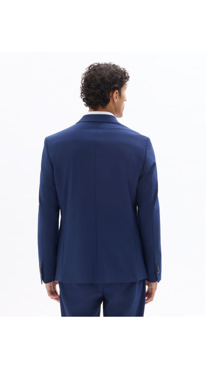 Slim Bi-Stretch Suit Jacket - Blue