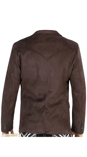 Lamasini Men's Plain Western Blazer – Slim Fit (ID 510)